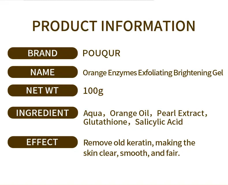 Orange Enzyme Exfoliating Gel